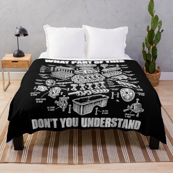Item preview, What Part Of This Dont You Understand Vintage Engine Blueprint Mechanic Diagram Apparel designed and sold by slmfams.