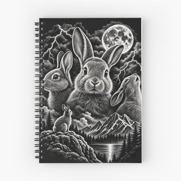 Item preview, Bunny Howling at the Moon Shirt, Vintage Rabbit Graphic Tee, Gothic Bunny Shirt, Dark Easter Shirt, 90s Retro Animal Tee designed and sold by printshirtart.