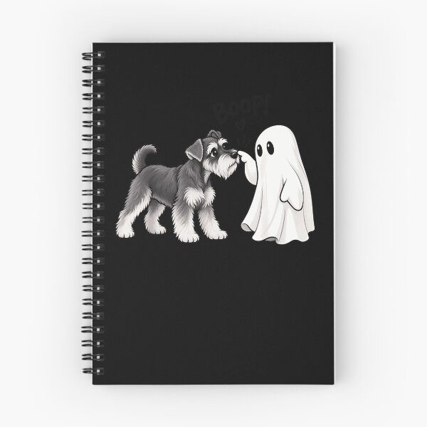 Item preview, Boop Schnauzer Dog Nose Touch With Cute Ghost Halloween Pet Humor Apparel designed and sold by slmfams.