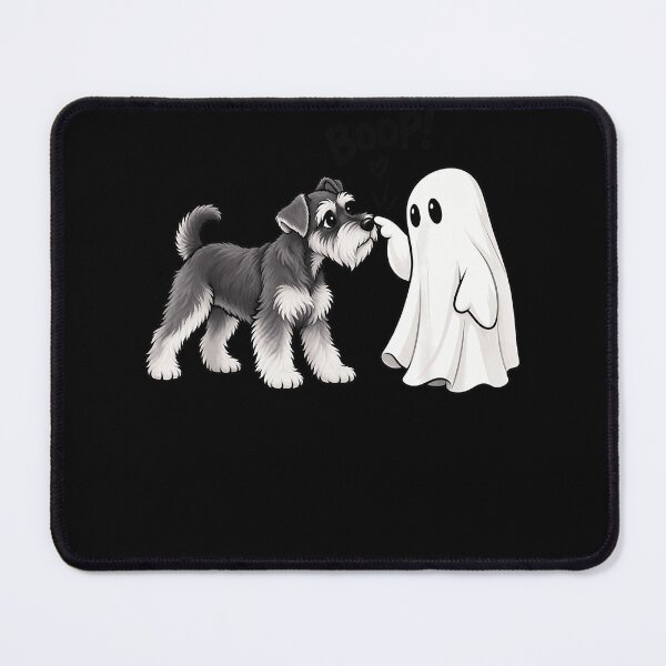 Item preview, Boop Schnauzer Dog Nose Touch With Cute Ghost Halloween Pet Humor Apparel designed and sold by slmfams.
