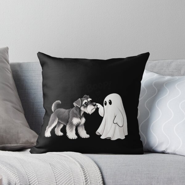 Item preview, Boop Schnauzer Dog Nose Touch With Cute Ghost Halloween Pet Humor Apparel designed and sold by slmfams.