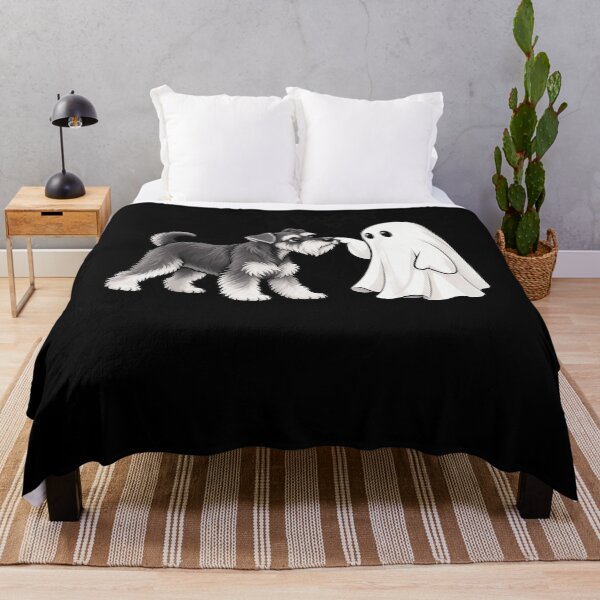 Item preview, Boop Schnauzer Dog Nose Touch With Cute Ghost Halloween Pet Humor Apparel designed and sold by slmfams.