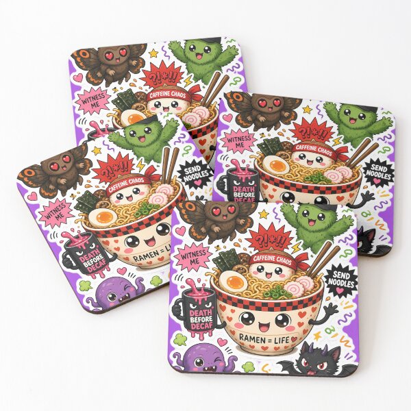 Item preview, Kawaii Ramen Send Noodles, Cute Monster Design designed and sold by Fort Chiswell Trading Company.