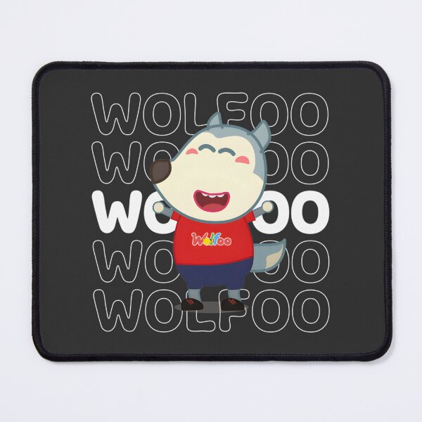 Item preview, Wolfoo Character with Text Background Design for Kids and Fans designed and sold by DachiB.