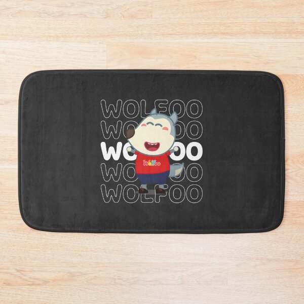 Item preview, Wolfoo Character with Text Background Design for Kids and Fans designed and sold by DachiB.