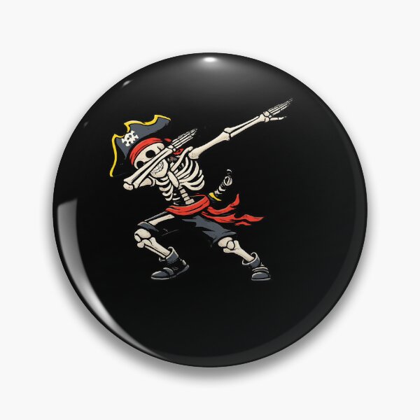 Item preview, Divertida prenda de esqueleto pirata haciendo dab con espada y pañuelo para Halloween. designed and sold by slmfams.