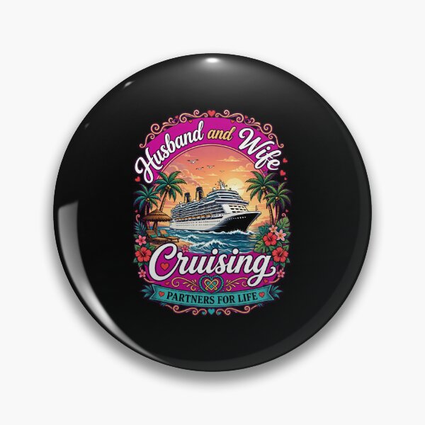 Item preview, Husband & Wife Cruising Couple Cruise Shirt | Nautical Travel Style | Married Couples Vacation Gift designed and sold by Teetreasure2.