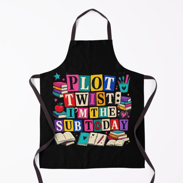 Item preview, Plot Twist Im The Sub Today Colorful Blocks Substitute Teacher Humor Apparel designed and sold by slmfams.