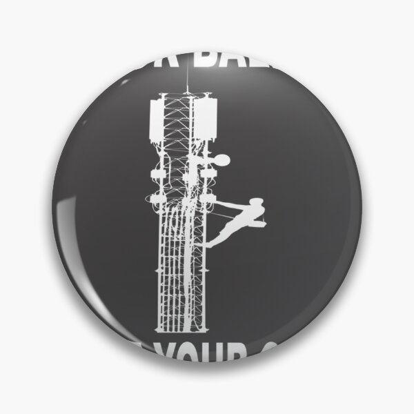 Item preview, Cell Tower Climber Illustration Design for Adventurous Enthusiasts designed and sold by Design Project.