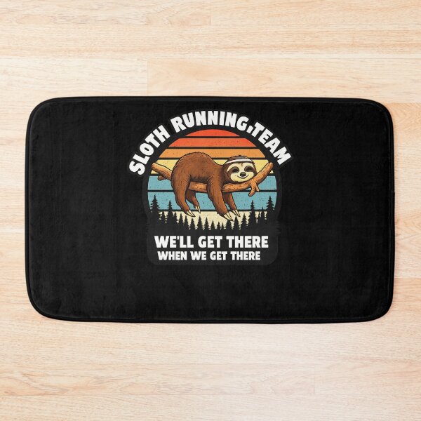 Item preview, Sloth Running Team Well Get There When We Get There Retro Sunset Apparel designed and sold by slmfams.
