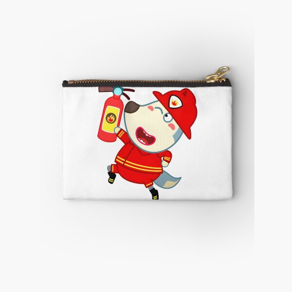 Item preview, Firefighter Wolfoo Cute Cartoon Character Design for Kids and Fire Safety Enthusiasts designed and sold by DachiB.