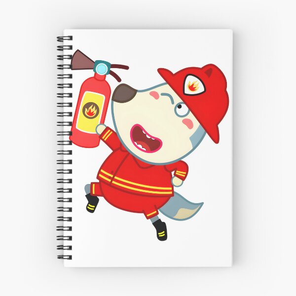 Item preview, Firefighter Wolfoo Cute Cartoon Character Design for Kids and Fire Safety Enthusiasts designed and sold by DachiB.