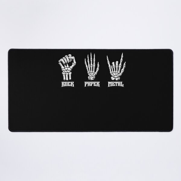Item preview, Rock Paper Metal Skeleton Hand Gestures Funny Music And Game Humor Apparel designed and sold by slmfams.