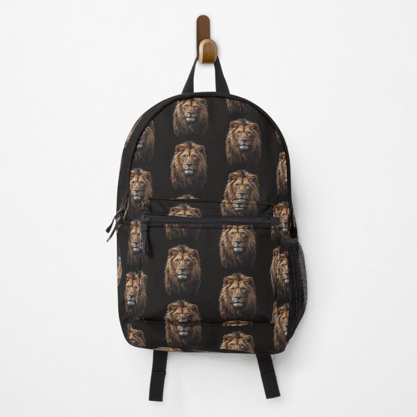 Item preview, Majestic Lion Portrait on Black Background – Wild Predator Art designed and sold by PicturePic.