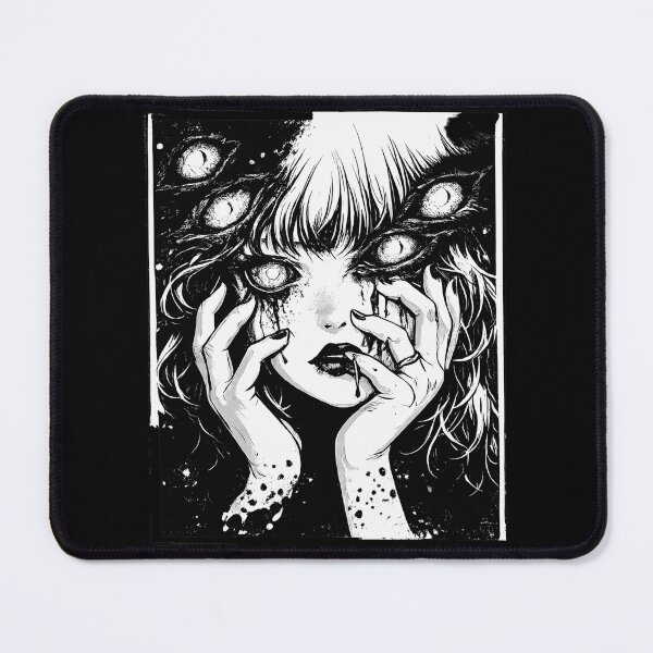 Item preview, Multi Eyed Horror Girl With Tears Dark Fantasy Creepy Art Illustration Apparel designed and sold by slmfams.
