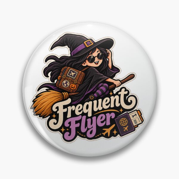 Item preview, Frequent Flyer Witch designed and sold by GridiStudio.