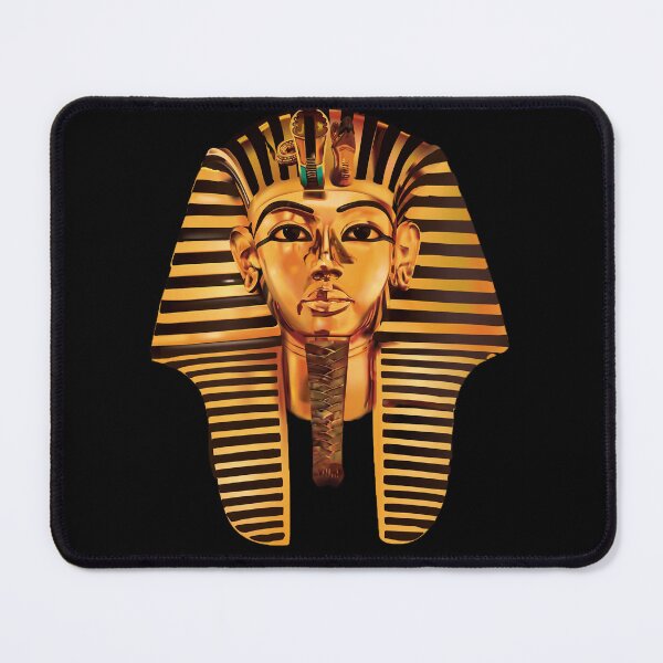 Item preview, Golden Mask of King Tutankhamun - Ancient Egyptian Pharaoh Art designed and sold by ShabanMerch⭐⭐⭐.