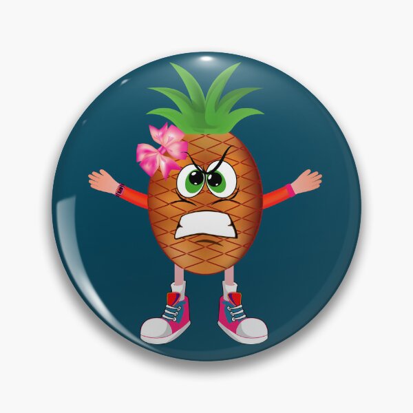 Item preview, Angry Pineapple Animated Character Girl Version designed and sold by ExpressiveToon.