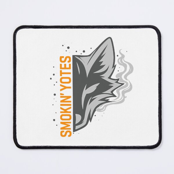 Item preview, Smokin Yotes Coyote Head Logo With Smoke Sports Team Mascot Apparel designed and sold by slmfams.