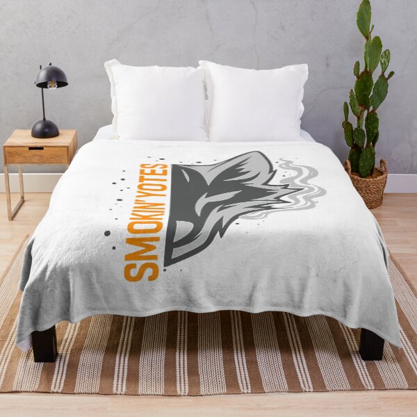 Item preview, Smokin Yotes Coyote Head Logo With Smoke Sports Team Mascot Apparel designed and sold by slmfams.