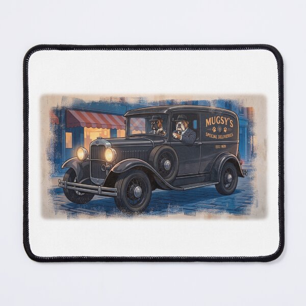 Item preview, Dogs and Vintage Cars Series: Mugsy's Deliveries designed and sold by Yoshi - Design - Osaka.