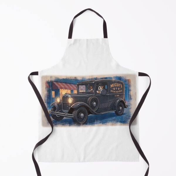 Item preview, Dogs and Vintage Cars Series: Mugsy's Deliveries designed and sold by Yoshi - Design - Osaka.