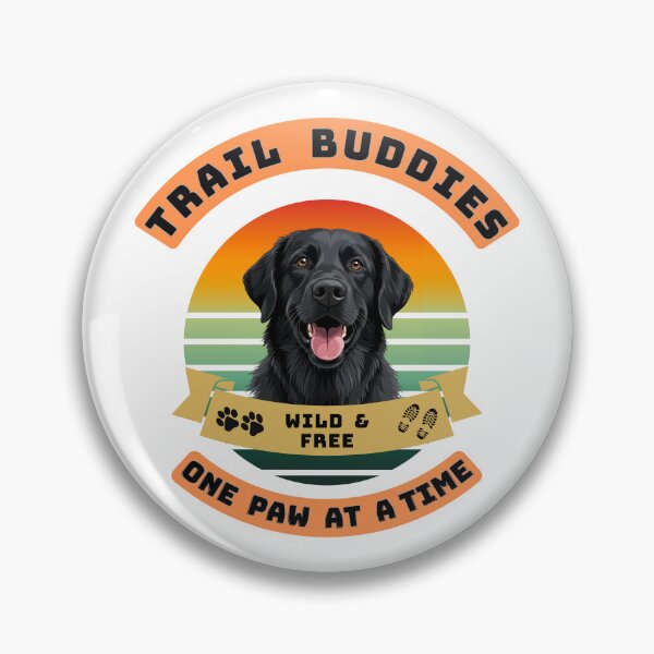 Artikelvorschau, Trail Buddies Black Lab Retro Sunset entworfen und verkauft von Fikuall.