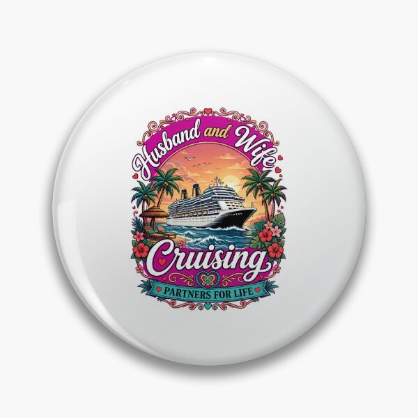 Item preview, Husband & Wife Cruising Couple Cruise Shirt | Nautical Travel Style | Married Couples Vacation Gift designed and sold by Teetreasure2.