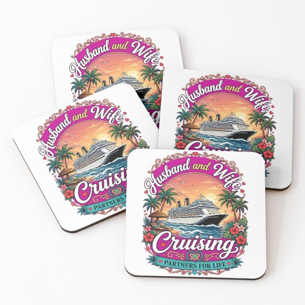 Item preview, Husband & Wife Cruising Couple Cruise Shirt | Nautical Travel Style | Married Couples Vacation Gift designed and sold by Teetreasure2.