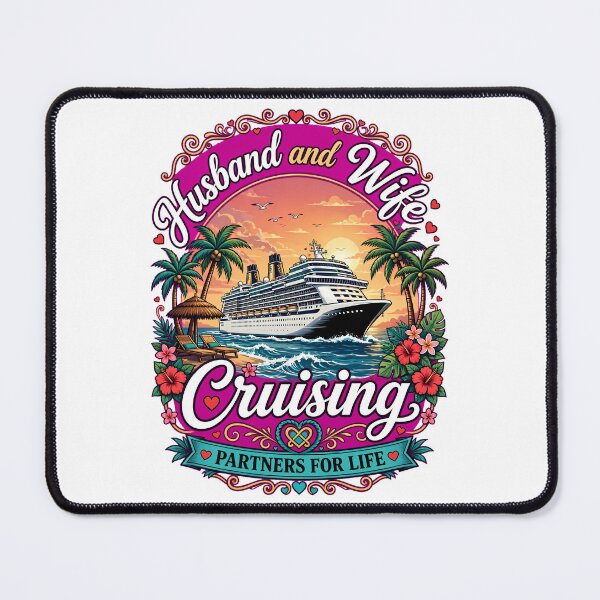 Item preview, Husband & Wife Cruising Couple Cruise Shirt | Nautical Travel Style | Married Couples Vacation Gift designed and sold by Teetreasure2.