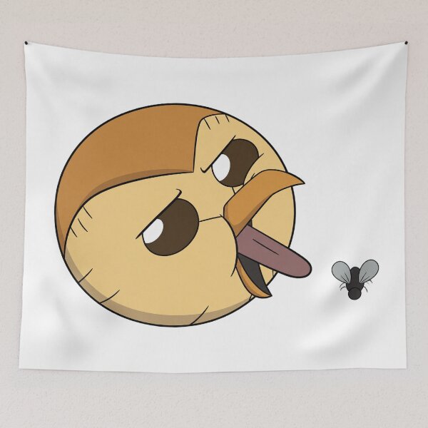 Item preview, Hooty Chasing a Fly designed and sold by Migi-Desu.