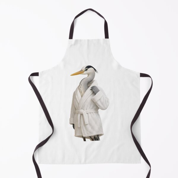Item preview, Grey Heron Fluffy Bathrobe designed and sold by Sillytoe.