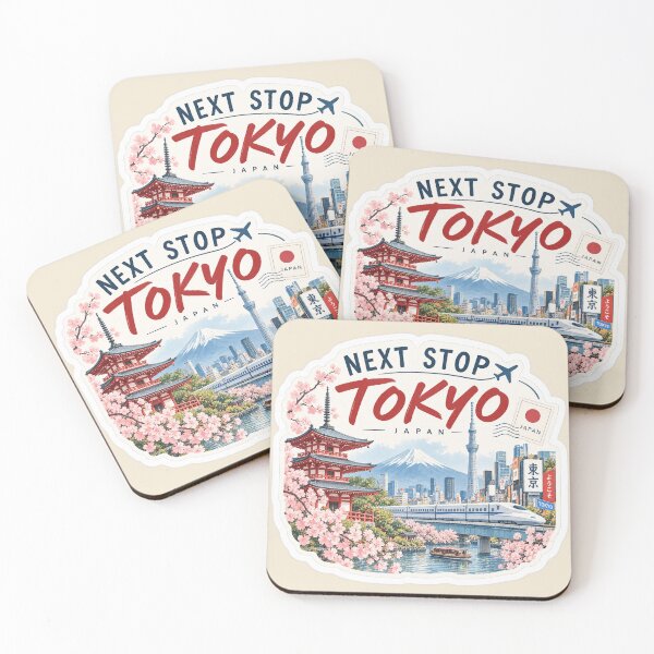 Item preview, Next Stop Tokyo Japan Travel designed and sold by Sasas Design.