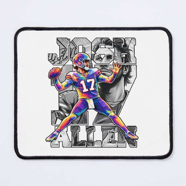 Item preview, Josh Allen 17 Buffalo Football Comic Geometric Graphic designed and sold by YAWO-PAE.