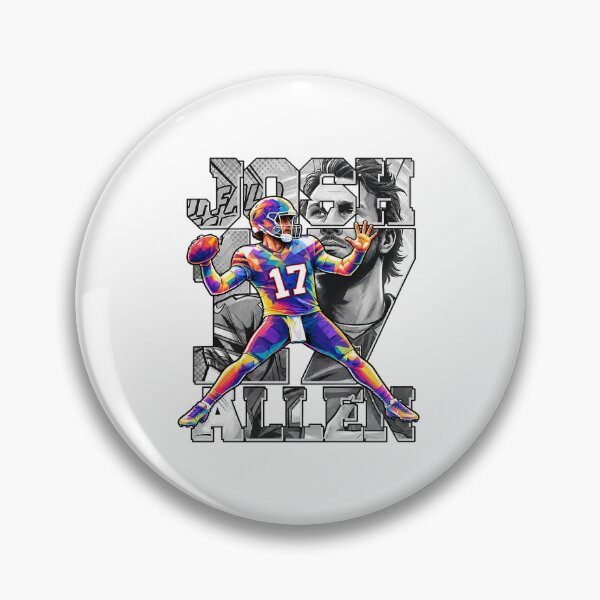 Item preview, Josh Allen 17 Buffalo Football Comic Geometric Graphic designed and sold by YAWO-PAE.