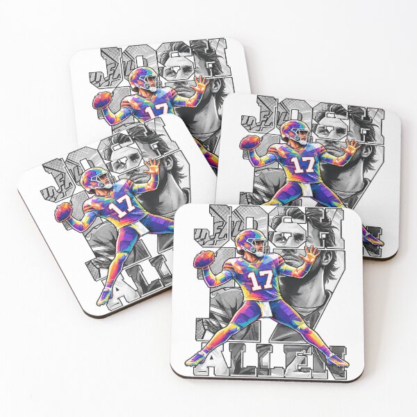 Item preview, Josh Allen 17 Buffalo Football Comic Geometric Graphic designed and sold by YAWO-PAE.