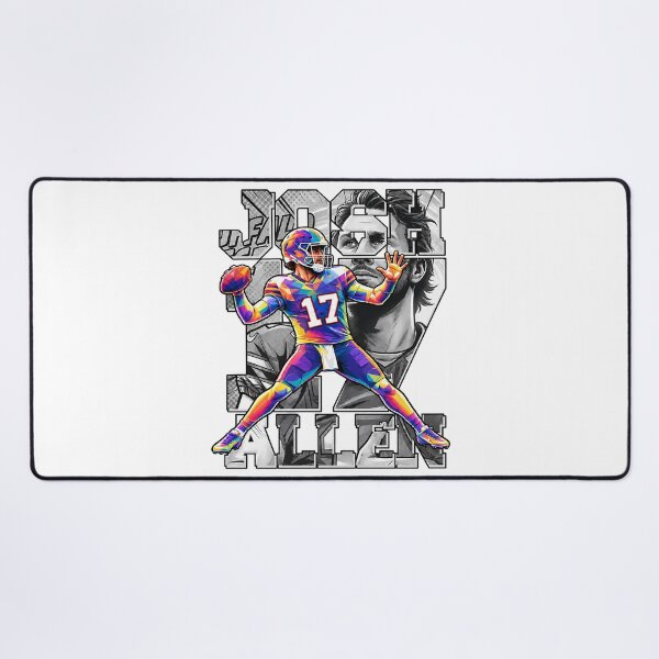 Item preview, Josh Allen 17 Buffalo Football Comic Geometric Graphic designed and sold by YAWO-PAE.