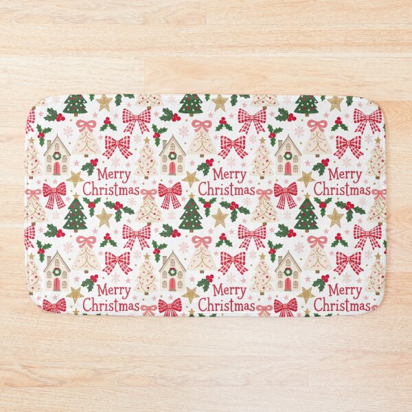 Item preview, Cut Pink Christmas Pattern designed and sold by Inspired Life Creative.