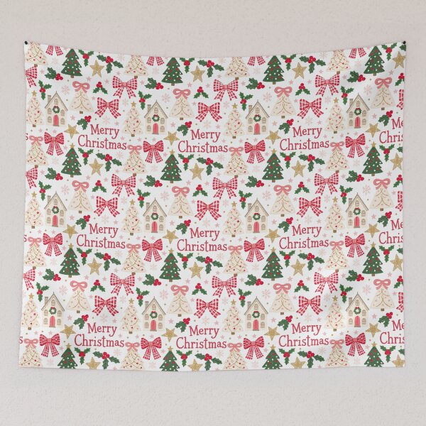 Item preview, Cut Pink Christmas Pattern designed and sold by Inspired Life Creative.
