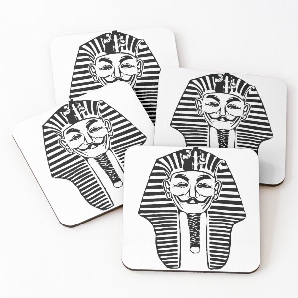 Item preview, King Tut Hacker Mask - Anonymous Tutankhamun Egyptian Mashup designed and sold by ShabanMerch⭐⭐⭐.