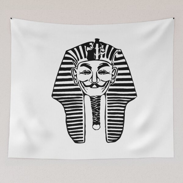 Item preview, King Tut Hacker Mask - Anonymous Tutankhamun Egyptian Mashup designed and sold by ShabanMerch⭐⭐⭐.