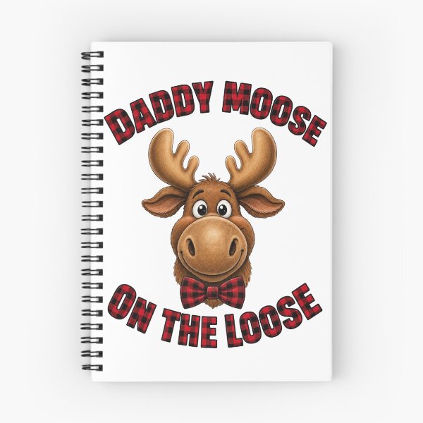 Item preview, Daddy Moose On The Loose Cute Animal Art designed and sold by ScenicRoute66.