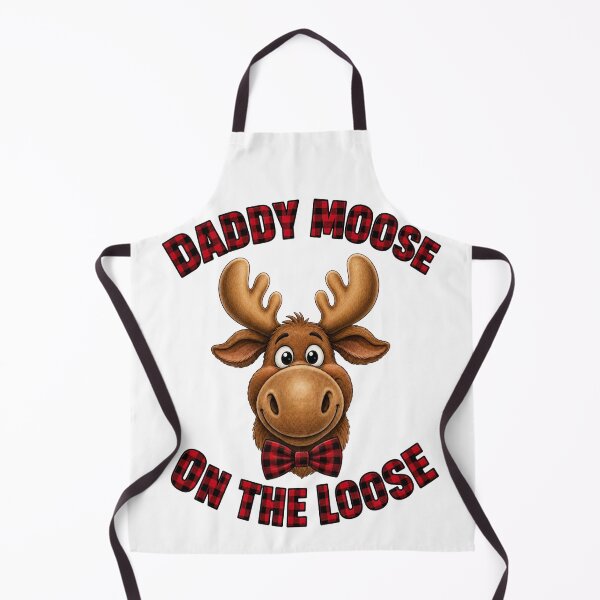 Item preview, Daddy Moose On The Loose Cute Animal Art designed and sold by ScenicRoute66.