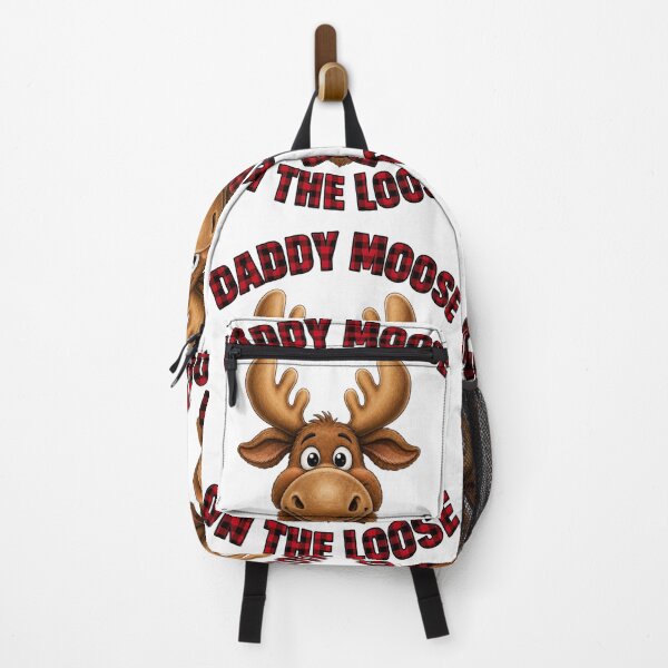Item preview, Daddy Moose On The Loose Cute Animal Art designed and sold by ScenicRoute66.