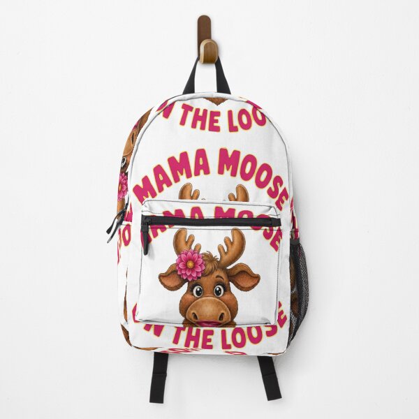 Item preview, Mama Moose On The Loose Cute Animal Art designed and sold by ScenicRoute66.