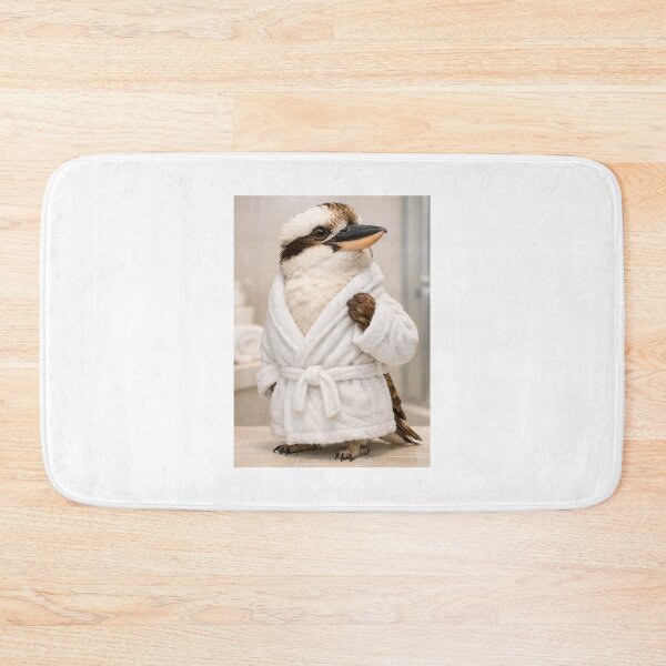 Item preview, Kookaburra White Bathrobe designed and sold by Sillytoe.
