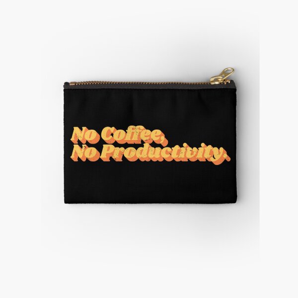 Item preview, No Coffee No Productivity – Funny Retro Coffee Lover Typography designed and sold by Chonkz.