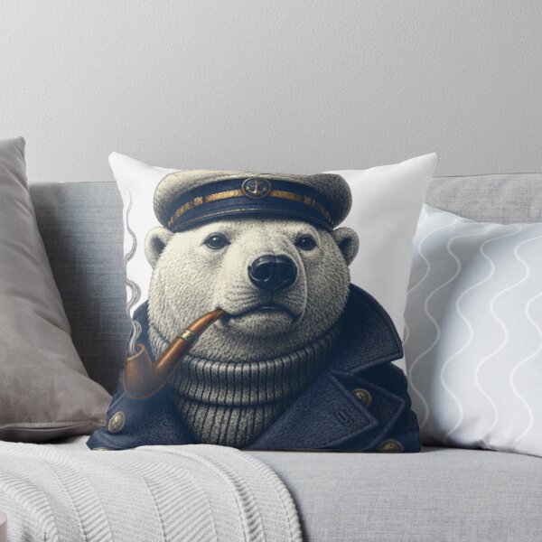 Item preview, captain polar bear with pipe designed and sold by PhiloDoh.