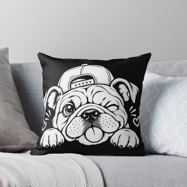 Item preview, English Bulldog Peeking Cute Dog Lover Funny Pet Design T-Shirt designed and sold by Teetreasure2.