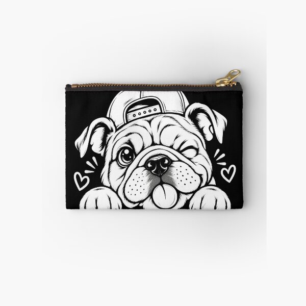 Item preview, English Bulldog Peeking Cute Dog Lover Funny Pet Design T-Shirt designed and sold by Teetreasure2.